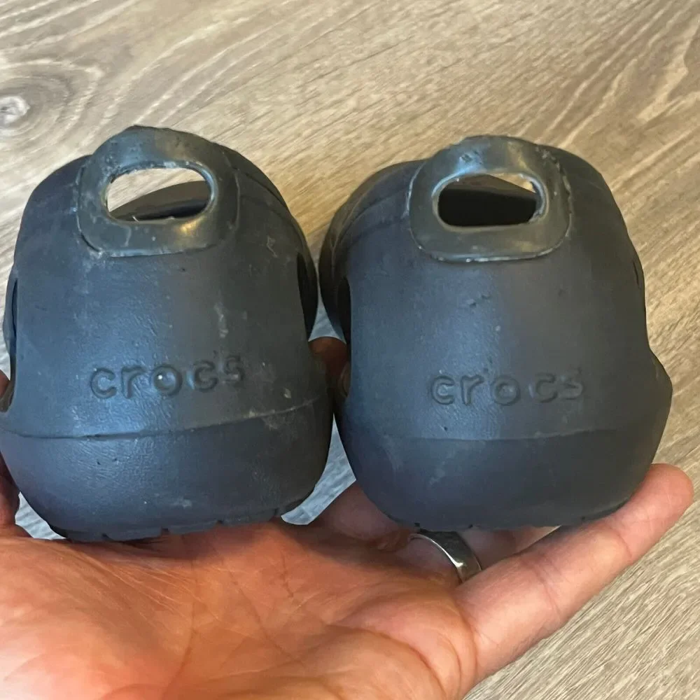 Crocs Kadee Women Black Croslite Foam Slip‎ On Ballet Flats Shoes Size 7 W7